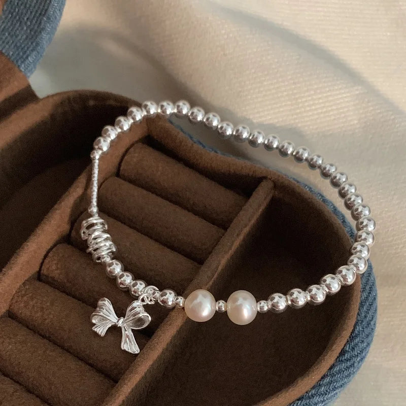 925 Sterling Silver Zircon Love Heart Bracelet