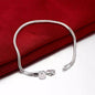 925 Sterling Silver Exquisite Solid Chain Bracelet