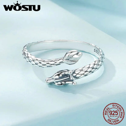 S925 Dragon Opening Ring