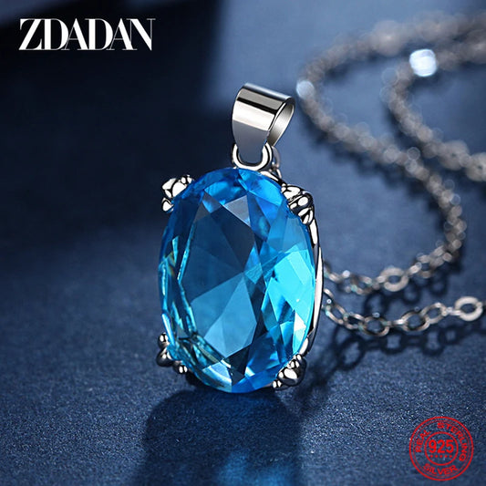 925 Silver 23MM Zircon Necklace