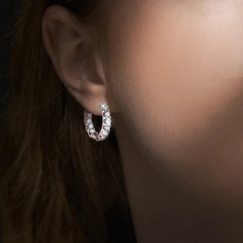 S925 2.6ct D Color Moissanite Earring
