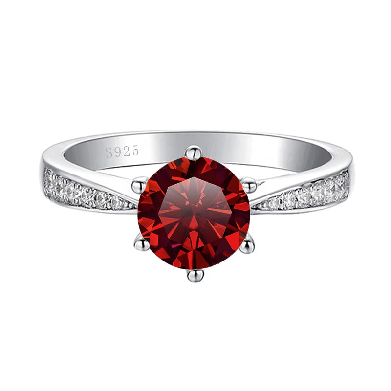 Green Moissanite Ring for Women