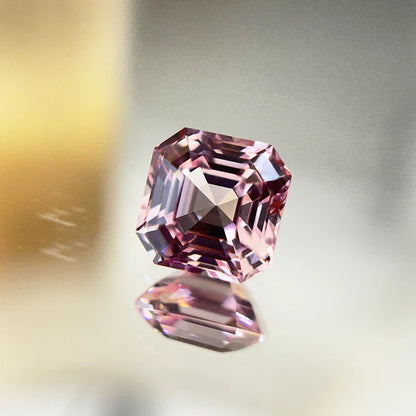 Lab Grown Sapphire, Pink Colour, Asscher Cut