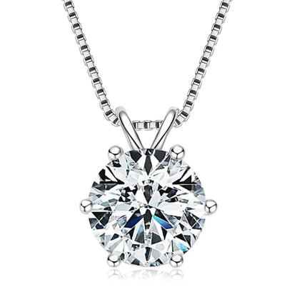 S925 0.5ct-5ct Moissanite Pendant Necklace