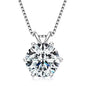 S925 0.5ct-5ct Moissanite Pendant Necklace