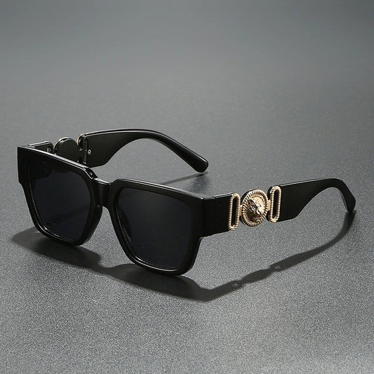 Vintage Square Leopard Shades Sunglasses