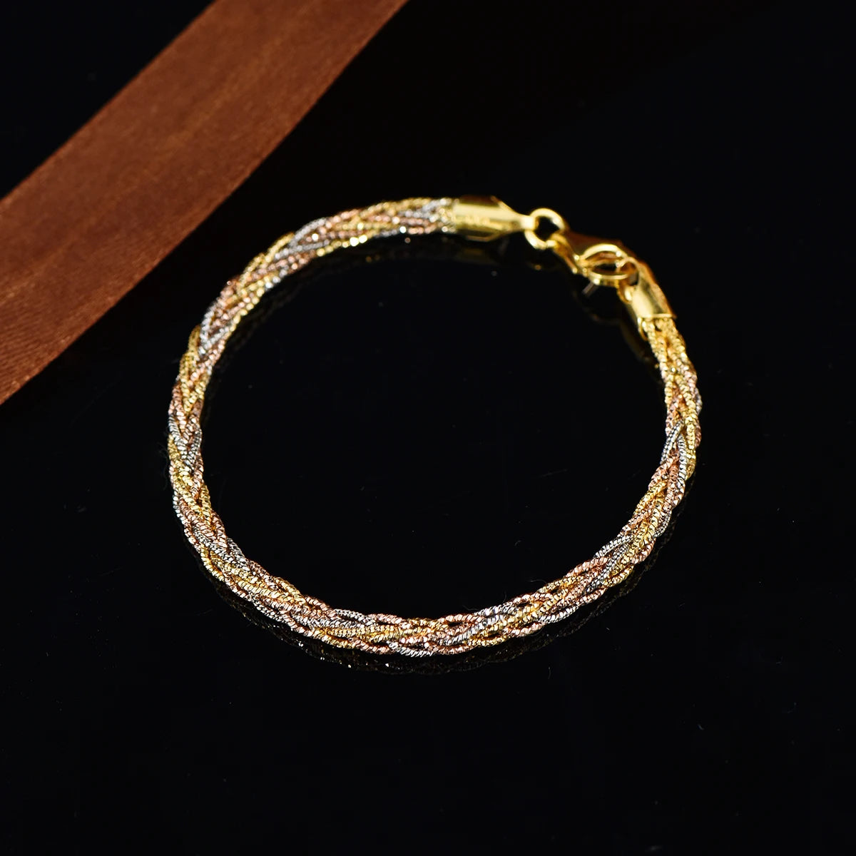 S925 Italian Style Woven Chain Bracelet