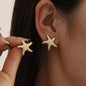Beach Pearl Conch Shell Earrings