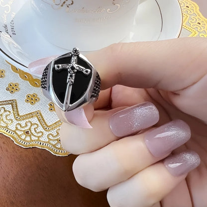 S925 Signet Ring Mystical Sword