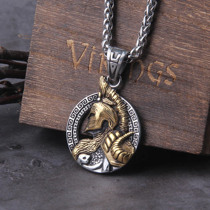 Sparta Helmet  pendant necklace
