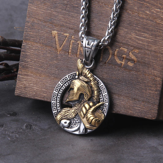 Sparta Helmet  pendant necklace