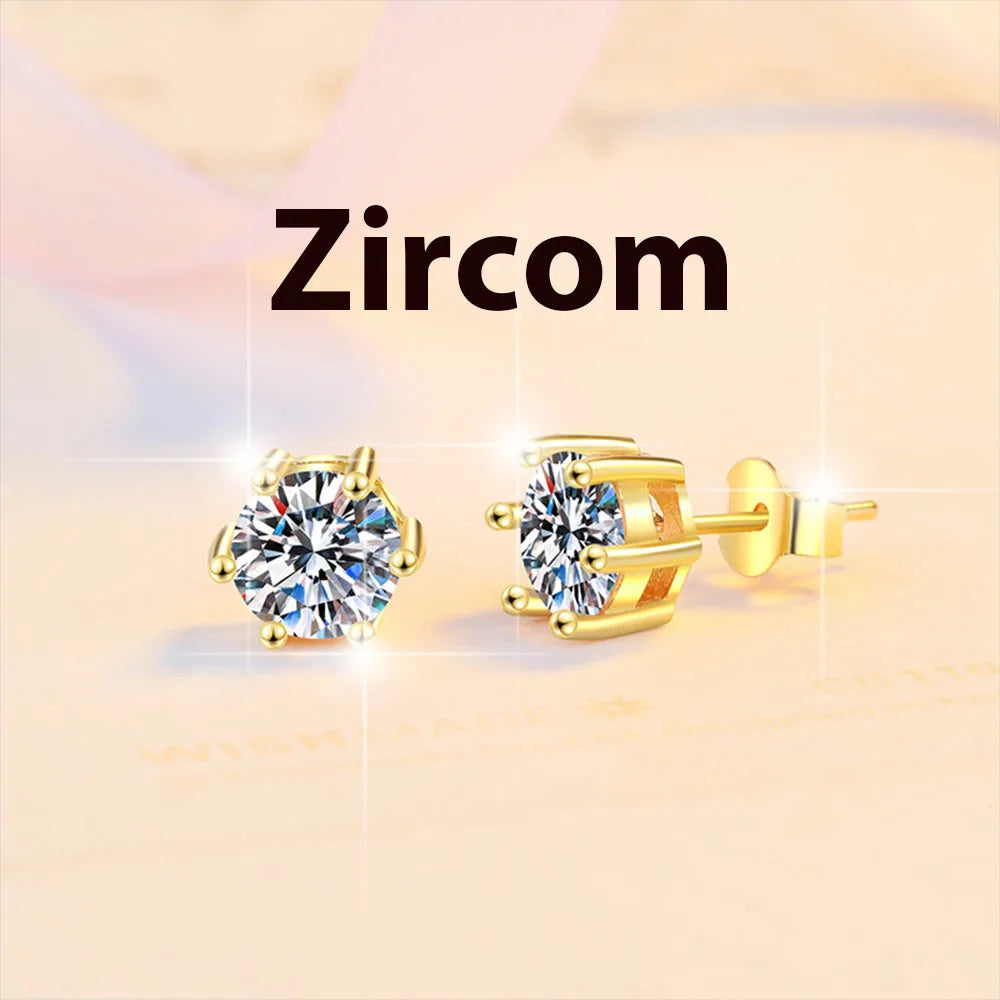 Lab Grown Diamond Ear Studs 925 Sterling Silver