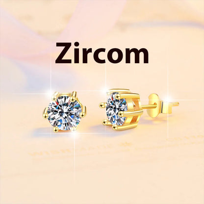 Lab Grown Diamond Ear Studs 925 Sterling Silver