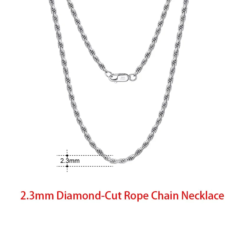 925 Sterling Silver Italian Flat Mariner Chain