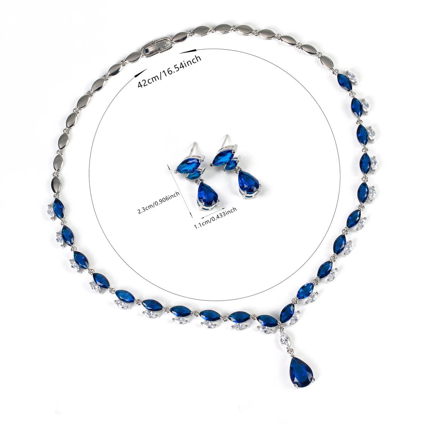 Elegant Sliver Colour Necklace & Earring