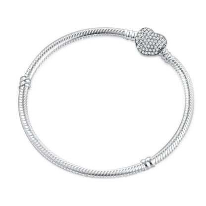 S925 Heart Link Bracelet