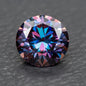 Round Cut Emperor Purple Colour Moissanite