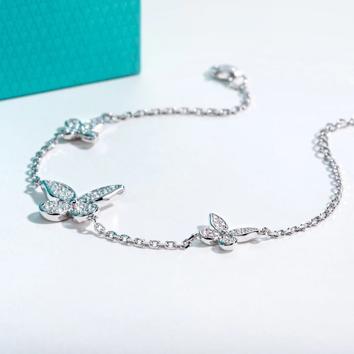 S925 Butterfly Anklet