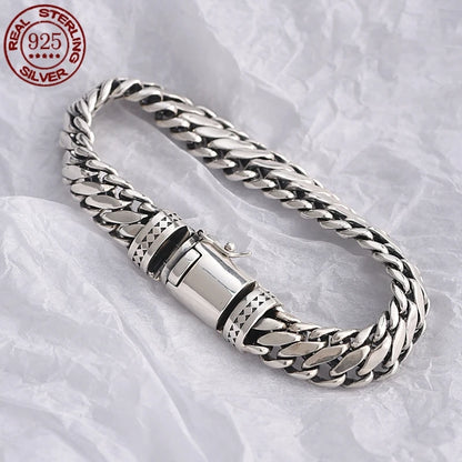 S925 Sterling Silver Punk Bracelet