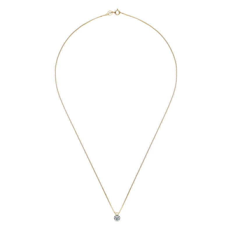 S925 0.5ct-5ct Moissanite Pendant Necklace