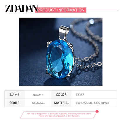 925 Silver 23MM Zircon Necklace