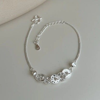 S925 Beaded Geometric Bracelet