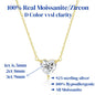 S925 Heart Cut Moissanite Pendant Necklace