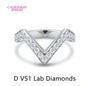 S925 Moissanite Rings VVS