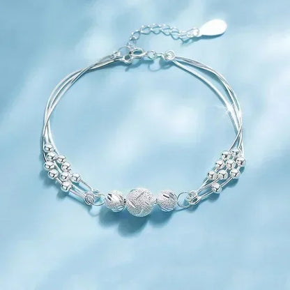 925 Sterling Silver Heart Shaped Necklace Bracelet Set