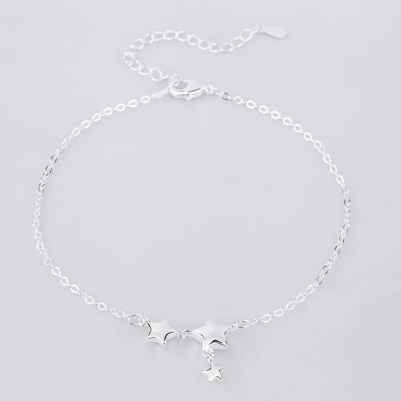 S925 Elegant Star Anklets