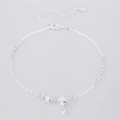 S925 Elegant Star Anklets