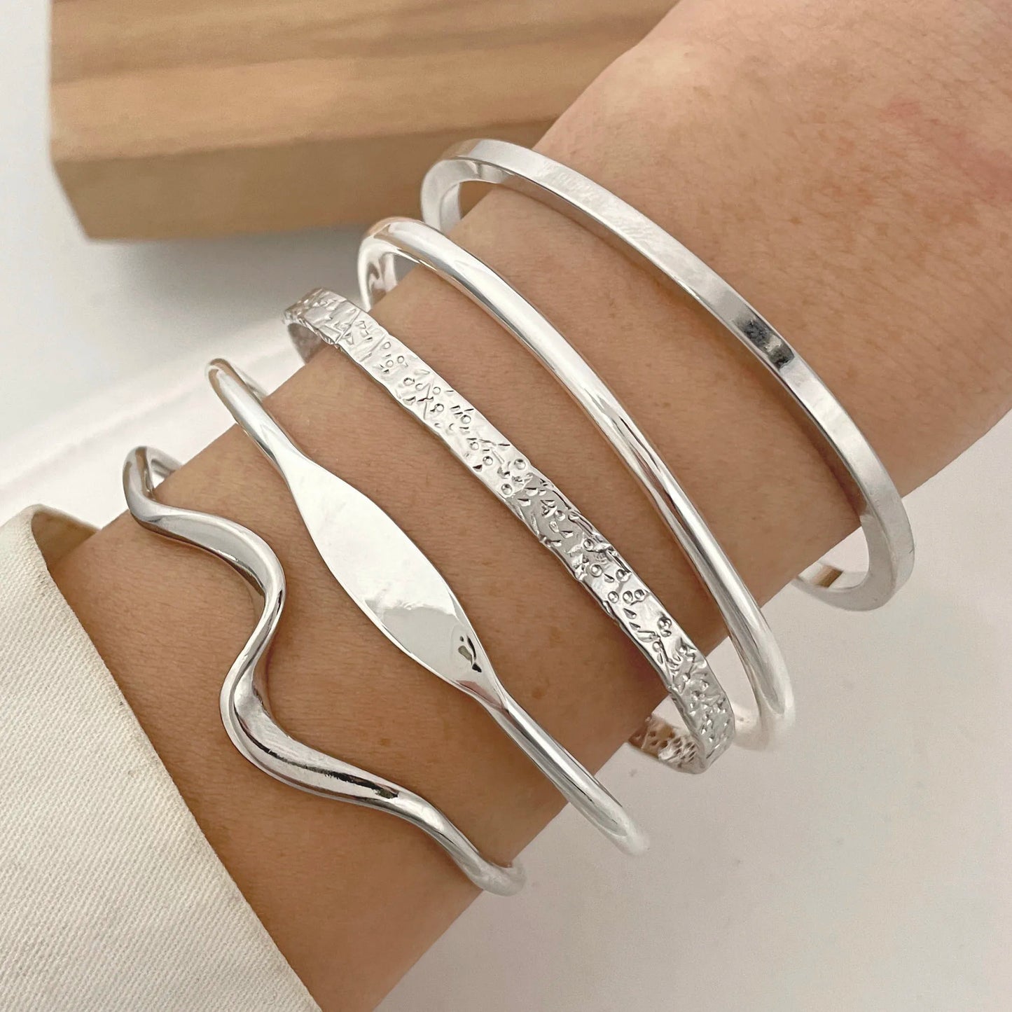 925 Sterling Silver Trendy Bracelets
