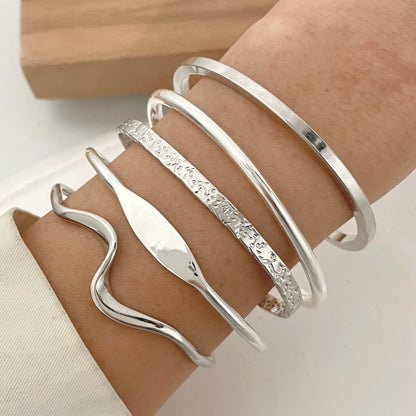 925 Sterling Silver Trendy Bracelets