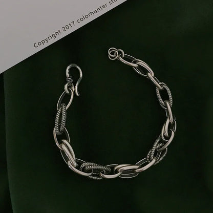 S925 Beaded Geometric Bracelet