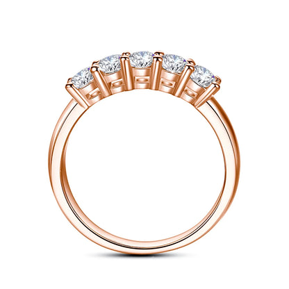 5pcs Moissanite Diamond Ring