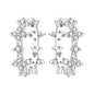 Original S925 Blue Iris Flower Earrings