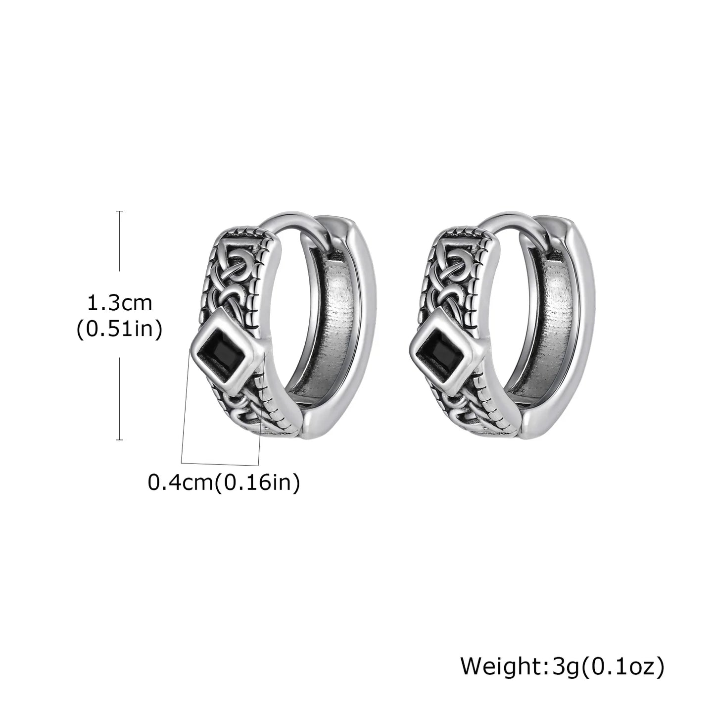 Retrol Hoop Earrings