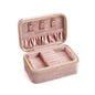 Velvet Jewelry Box Double Layer Design