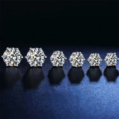 Lab Grown Diamond Ear Studs 925 Sterling Silver