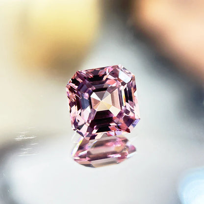 Lab Grown Sapphire, Pink Colour, Asscher Cut
