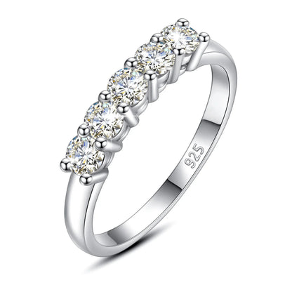 5pcs Moissanite Diamond Ring