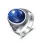 Vintage S925 Sterling Silver Ring with Natural Moonstone Stone