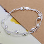 925 Sterling Silver Exquisite Solid Chain Bracelet