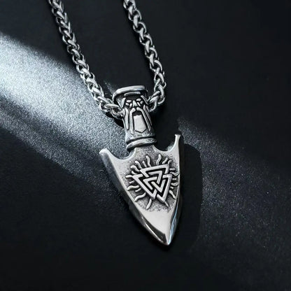 Odin Rune 316L Stainless Steel Pendant Necklace