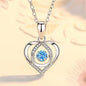 925 Sterling Silver Heart Necklace & Bracelet Set