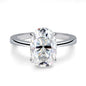 S925 4.5CT Oval Moissanite Ring