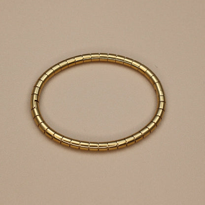 Stainless Steel Gold Colour Waterproof Bracelet