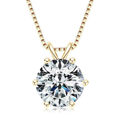 S925 0.5ct-5ct Moissanite Pendant Necklace