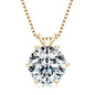 S925 0.5ct-5ct Moissanite Pendant Necklace