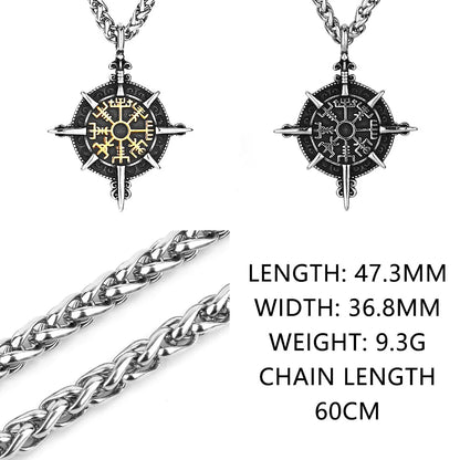 Compass Pendant Chain